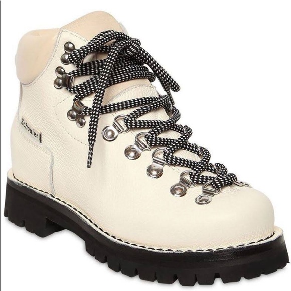 Proenza Schouler Lace-up Ankle Boots In 101 White. NBW too small for me! Size 6 - Picture 2 of 8